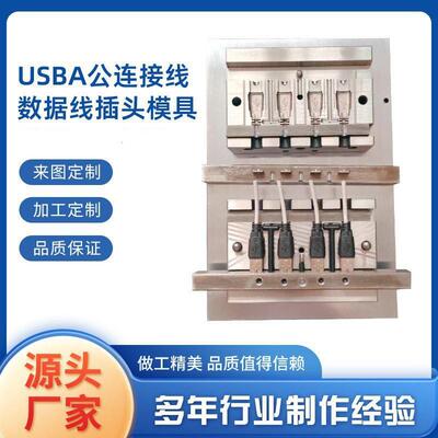 USBA公数据线模具连接线插头模具线材模具20年行业经验质量保障