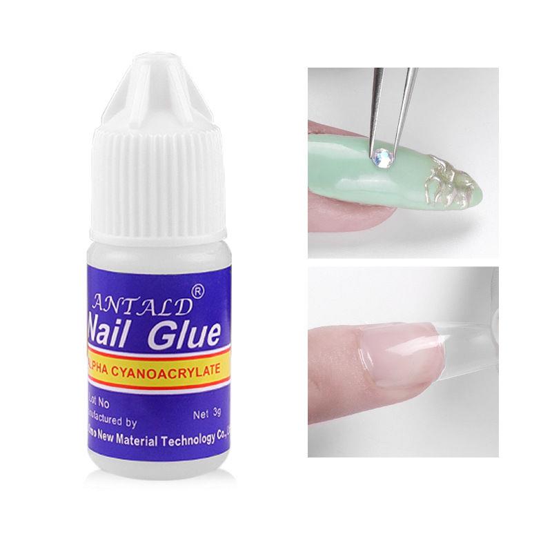 5 Bottles/Set Nail Art Glue Tips Tool Fake Nails Glue/指甲胶