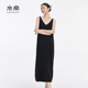 衣尚 气质显瘦连衣裙 针织无袖 100%山羊绒 背心裙山羊绒女修身
