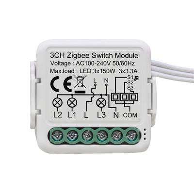 涂鸦智能通断器3路双控 TUYA Zigbee开关模组 APP控制 迷你改装件