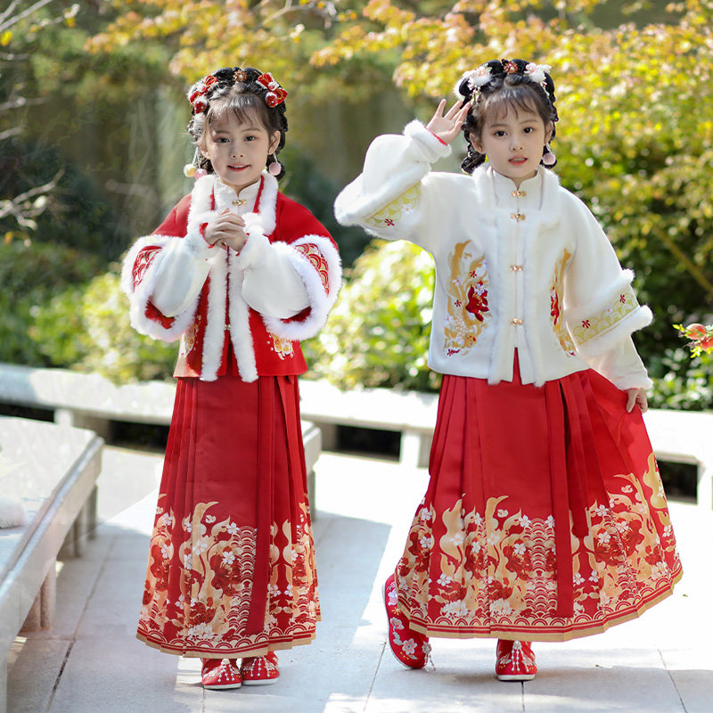 佐拉宝宝女中国风新款新年拜年服