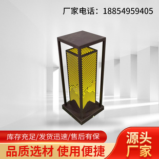 户外防水柱子灯 家用市电一体化围墙柱头灯 庭院花园草坪灯景观灯