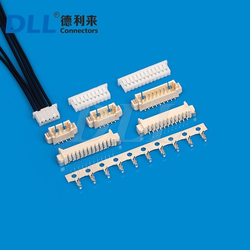 MH1.25 1.25mm 线对板连接器接插件1A125V 磷青铜镀锌端子