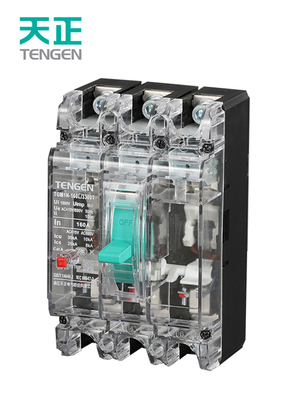 天正电气透明塑壳断路器空气开关TGM1N过载短路保护断路器
