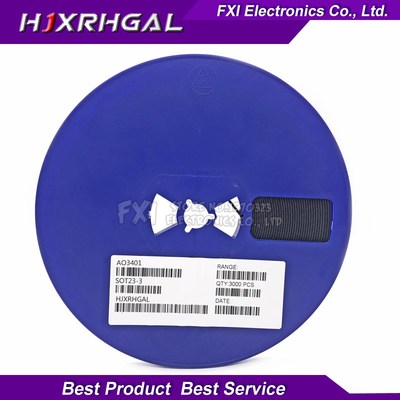 3000pcs AO3401A SMD rP-Channel 30V 4A (Ta) 1.4W (Ta) mosfet