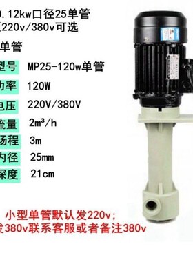 水泵带上水管FSY40-18-1.5/FSY40-20-2.2O耐酸碱液下泵PP3HP喷淋