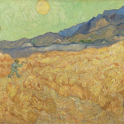 van Gogh临摹手工复制品世界名E画梵高 麦田里的收割者手绘田园