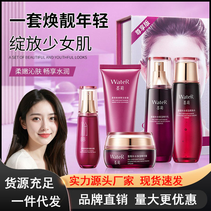 一枝春墨菊补水保湿五件