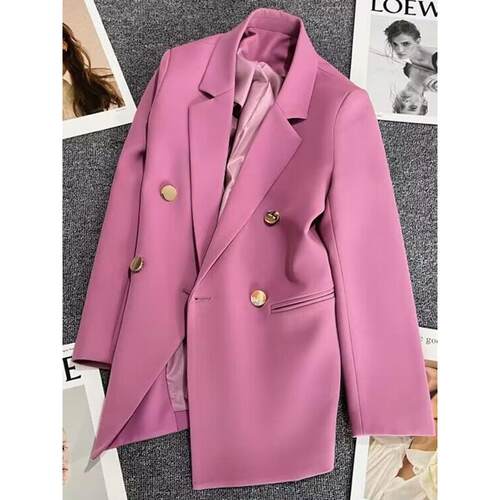womenclothes橘色西装外