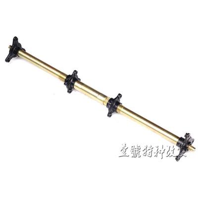 DIY四轮卡丁车沙滩车改装配件加粗后轴车架后桥法兰T座61-74CM