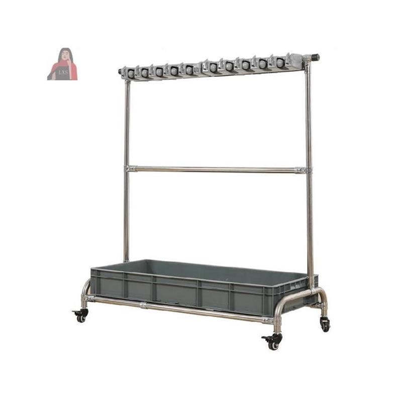 收纳挂钩扫把移动整理架拖把架置物架子I双排清洁车晾晒带滑轮厂