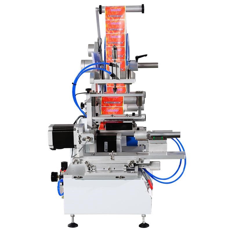 半自动滚贴电子方管方瓶扁瓶异形八E六角蜂蜜圆瓶单双三面贴标机