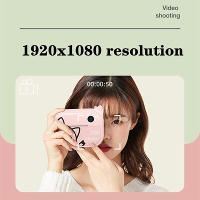 Kids HD DIY Instant Print Camera Thermal PrPinting Printer C