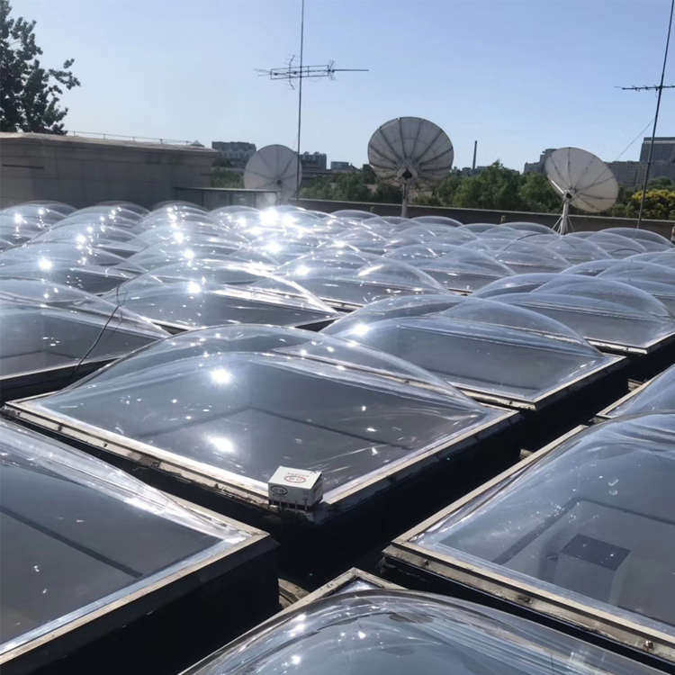 采光罩采用聚碳酸酯pcq板或pmma亚力玻璃钢采光罩有机玻璃采光罩