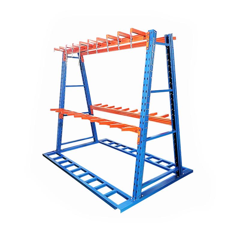 悬臂货架双面管材铝材钢型材存放托D臂货架仓库重型A字悬臂式货架