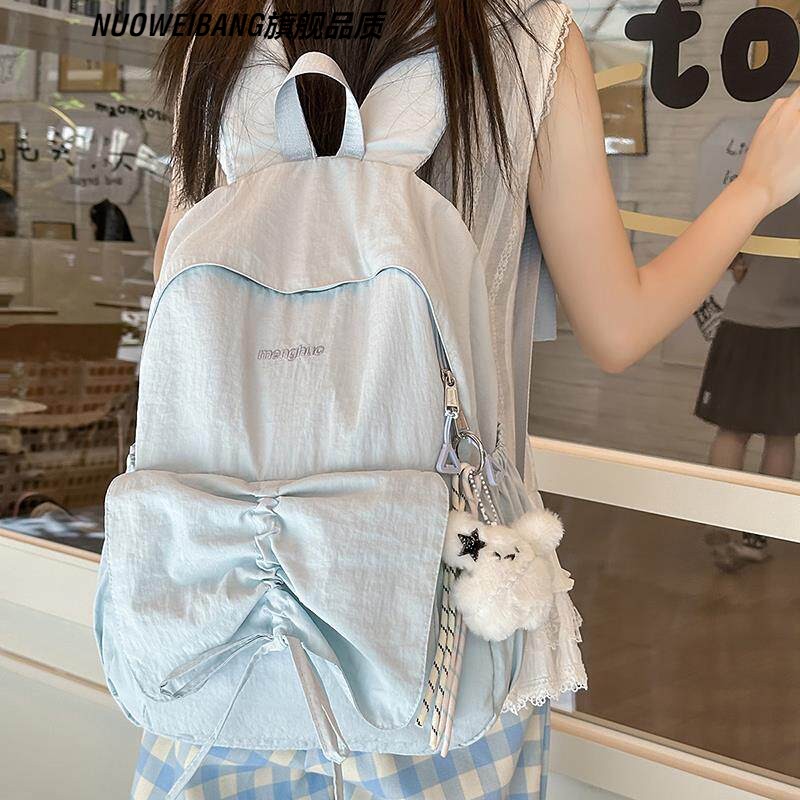 花曦家新品 可爱少女背包书包2026大容量初中生高中生双肩包