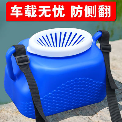 户外塑料鱼篓子加厚渔篓装鱼篓抓黄鳝泥鳅鱼桶路鱼虾背篓小篓赶海