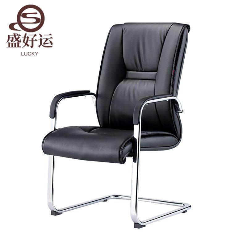 经典款时尚会议室办公椅精抛电镀固定弓形架洽谈会议椅