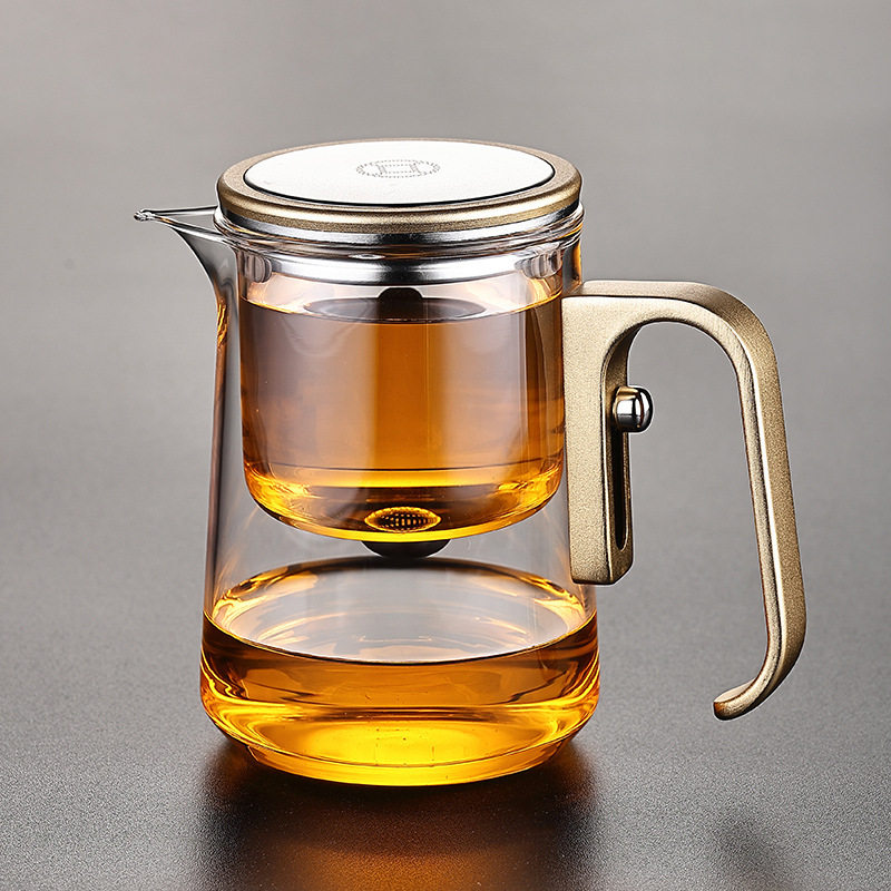 飘逸杯泡茶壶全玻璃内胆磁吸泡茶壶加厚茶水分离泡茶杯800ML