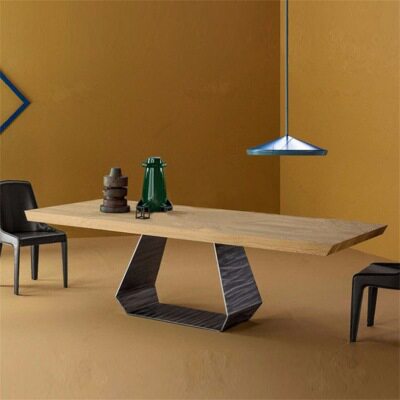 美式工业风实木办公桌家用电脑桌书桌会议桌写字台工作台洽谈桌