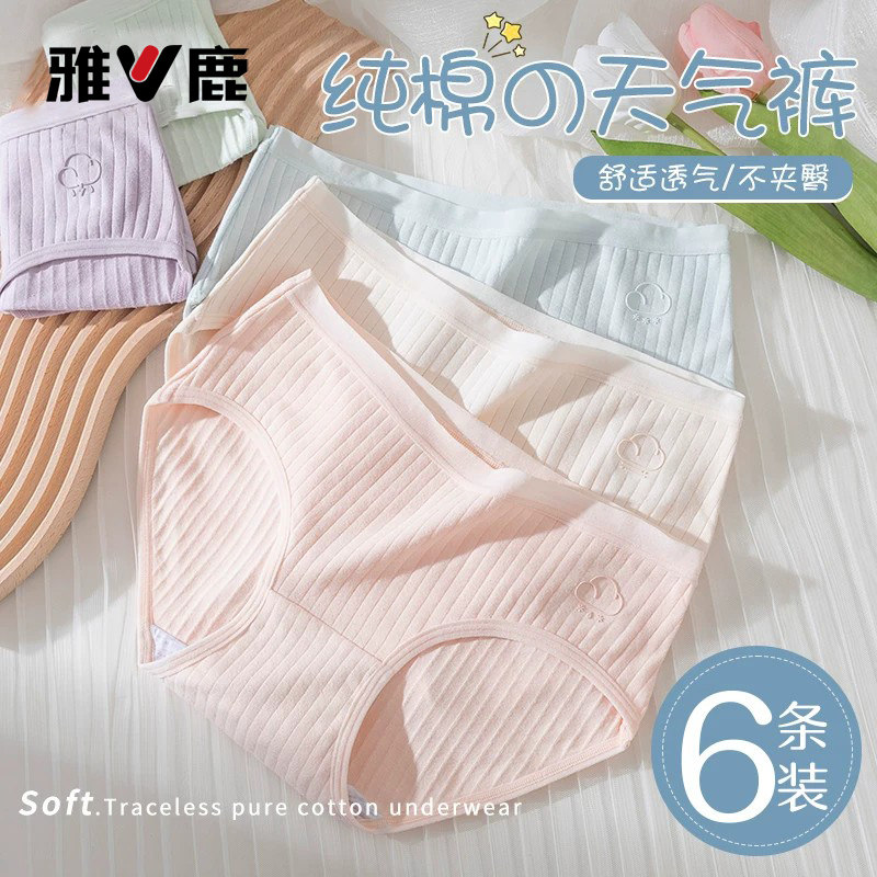 内裤女士女人纯棉全棉抗菌女款女式夏季薄款女生三角短裤2026新款