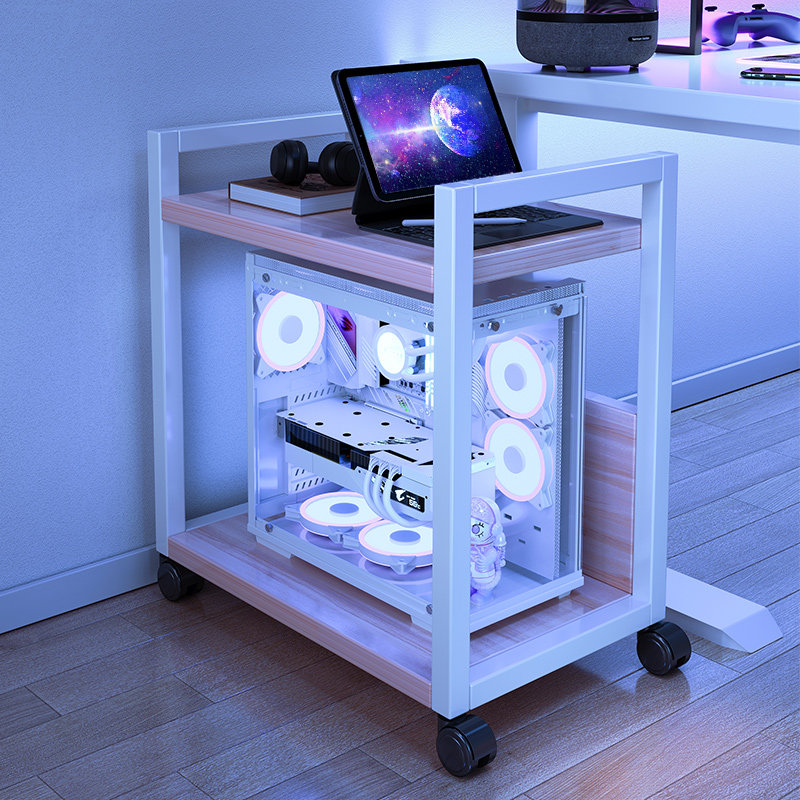 电脑主机托 托架桌下可移动主机放置架底座托 托架主机壳悬空支架