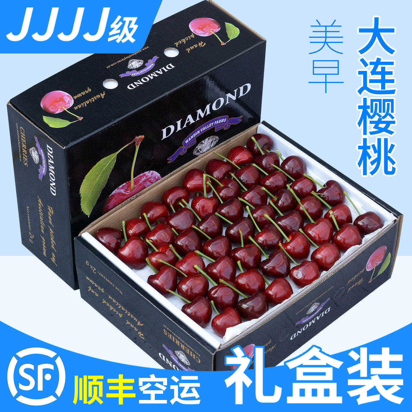 顺丰空运大连美早樱桃车