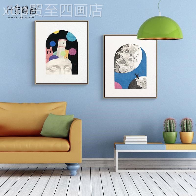 网红彭文博仟映画款象现关新代覆古组合装饰O玄艺艺术画挂画时尚图片