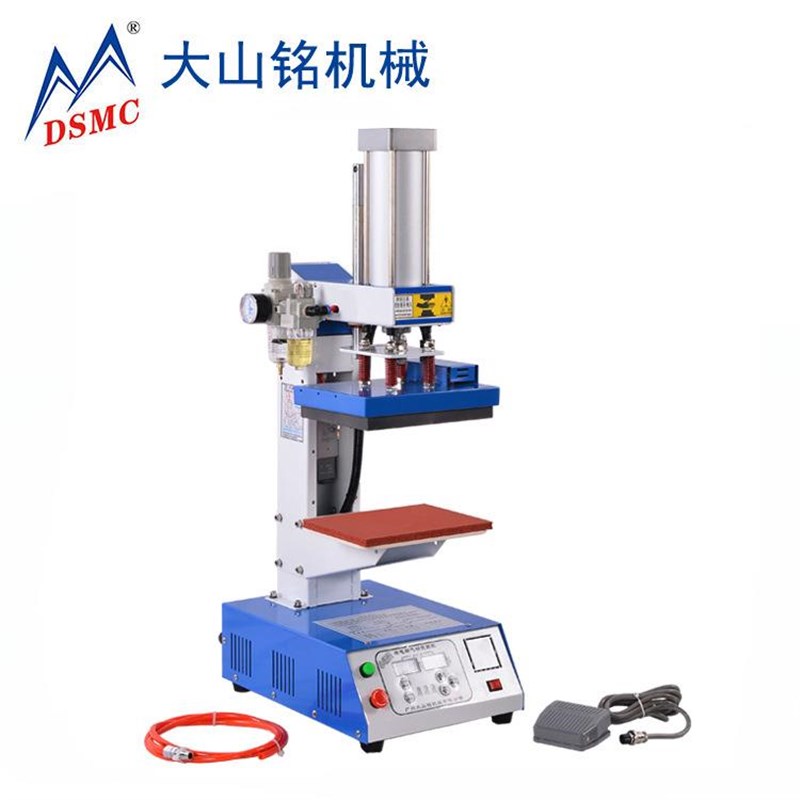 铭胸/大山 小精灵气动烫机标烫DS-1B101唛机 标logoY压唛热转印机