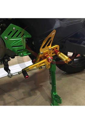 适用于川崎b Kawasaki Z125 /Z125Pro 改装升高后移脚踏 脚套总成