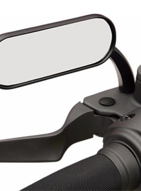 阿伦奈斯b适用于哈雷滑翔软尾黑色后视镜 883肥仔街霸迷你反光镜