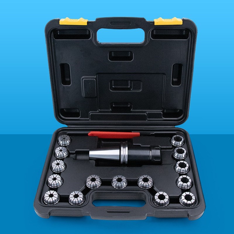 SK40刀柄NT40莫氏MT2-ER32扁尾后拉刀J柄R8锥柄筒夹套装BT数控铣