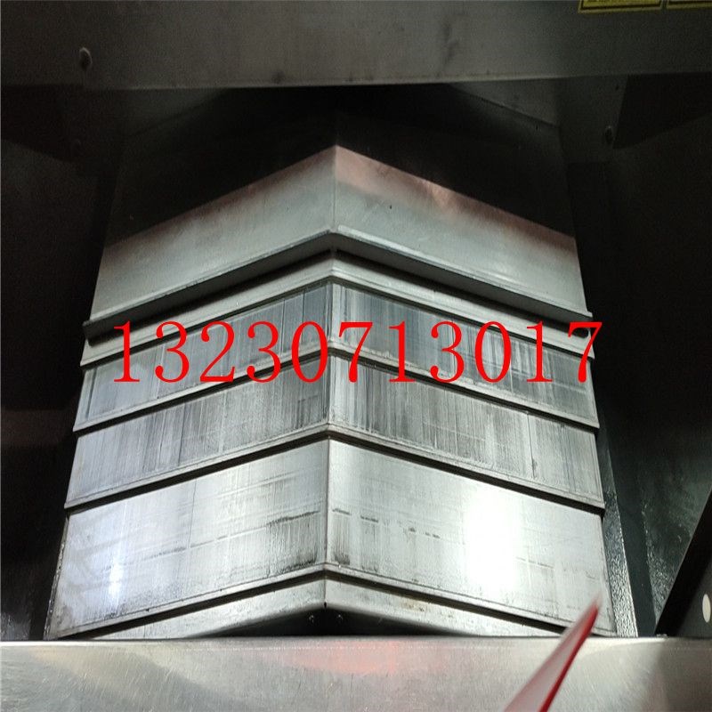 订制大兴XK850数控铣床导v轨钢板防护罩XYZ轴钣金伸缩护板防屑挡