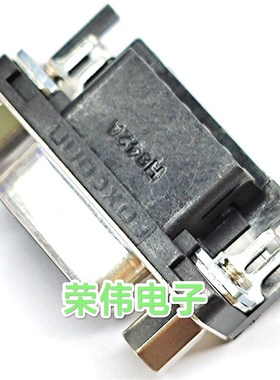 富士康DT11121-H4nR3-4F卧式DB9P母头黑色带螺丝D-SUB DR-9弯母座