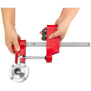 卫生级蝶阀锁蝶h阀手柄长度70 F37 210mm锁定阀门锁具BD