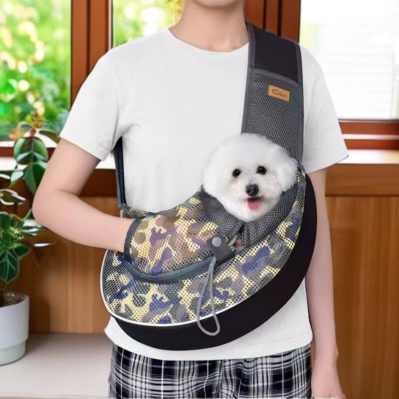 猫包猫咪狗狗外出便携包宠物斜挎猫包宠物春夏调节小猫小狗背包