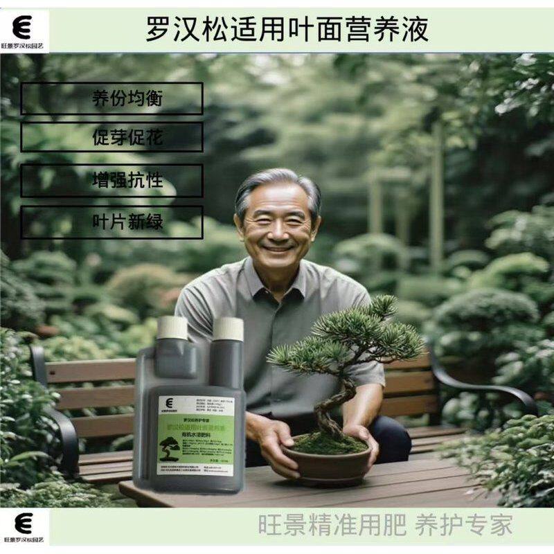 进口罗汉松专用有机叶面肥防黄叶促长芽营养素