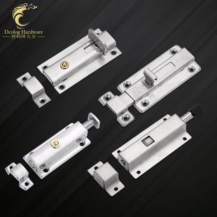 爆款不锈钢门扣门栓门闩门锁扣明装卫生间门自弹门窗自动按钮回弹