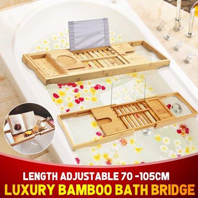 Bamboo Bathtub Tray Shelf For Bath Tub Tray Spa Bathtub Boo