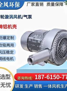 2RB 940 H27/H37/H47双段旋涡气泵20KW污水处理曝气高压风机