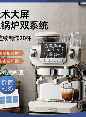 Stelang/雪特朗ST-520咖啡机小型家用意式全半自动研磨一体机商用