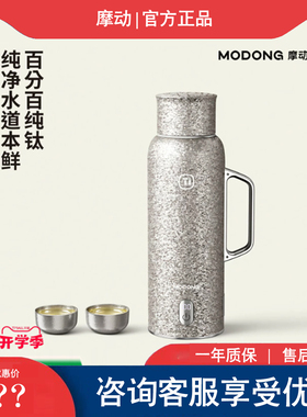 摩动纯钛电热水杯高颜值大容量电热水壶保温瓶办公室泡茶送礼壶