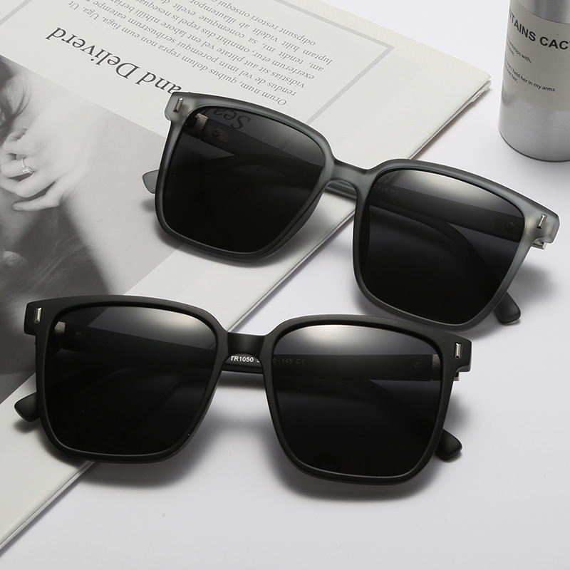 日本品质TR1050韩版潮男大方框复古时尚墨镜网红街拍素颜偏光太阳