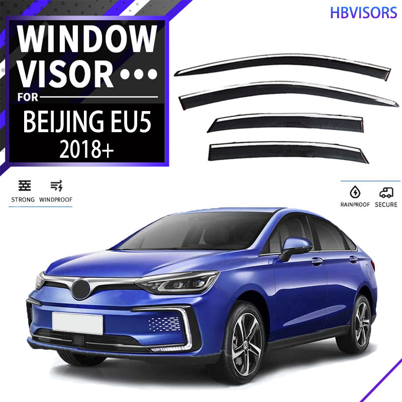 适用于2018+BEIJINGEU5晴雨挡雨眉遮雨档黑武士Windowvisor
