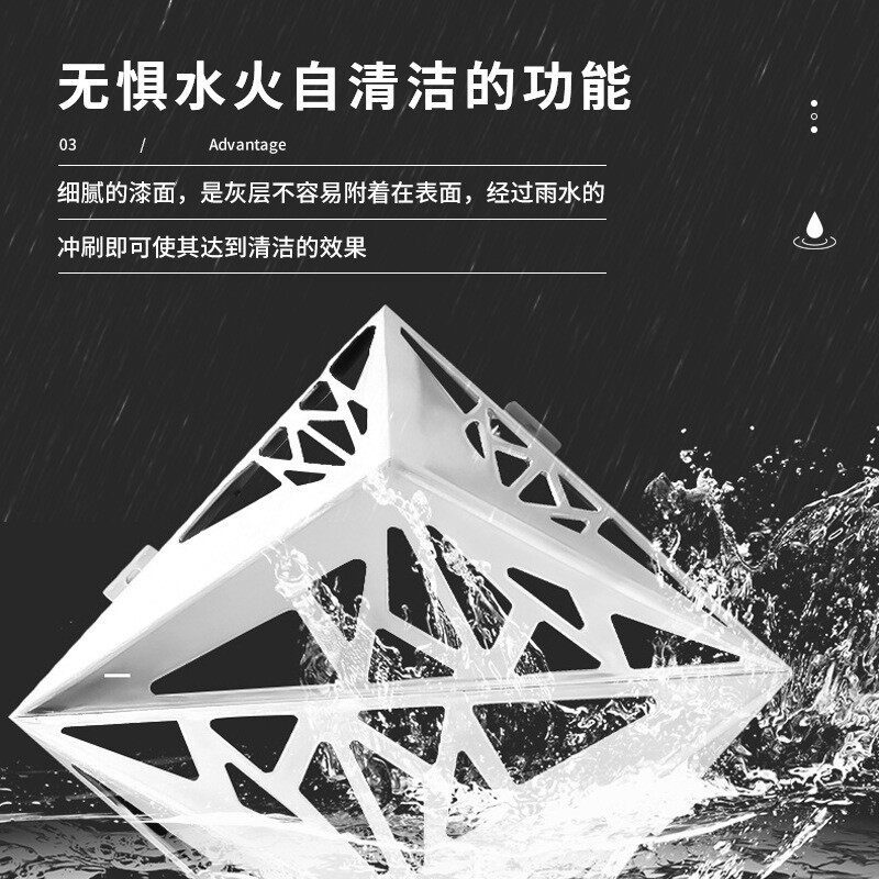 3D立体装饰铝板 焊接三角型造型铝单板 工程外墙装饰铝挂板