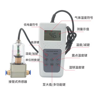 露点仪HD600空气露点检测仪温湿度表空K气湿球工业环境温度湿度计