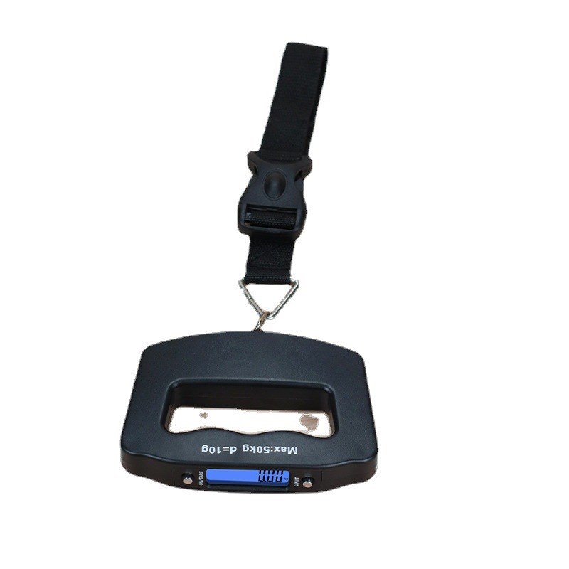 便携式黑色 手提秤 钓鱼秤 行李秤 口U字型 50kg