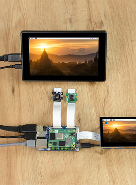 微雪 树莓派CM4 扩展板精简版 板载HDMI/RJ45N千兆网口/双CSI/M.2