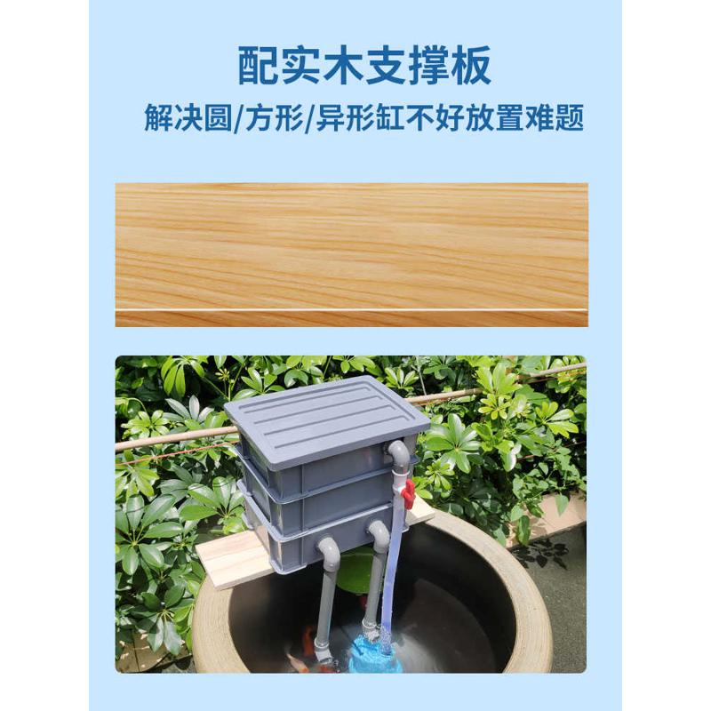 鱼缸过滤器净水循环三合一u系统配件养鱼用品大全龟滴流盒周转箱