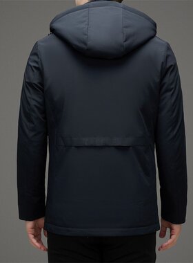 牛奶丝面料脱卸帽男羽绒服2025秋冬90灰鹅绒轻薄商务羽绒男装EC30